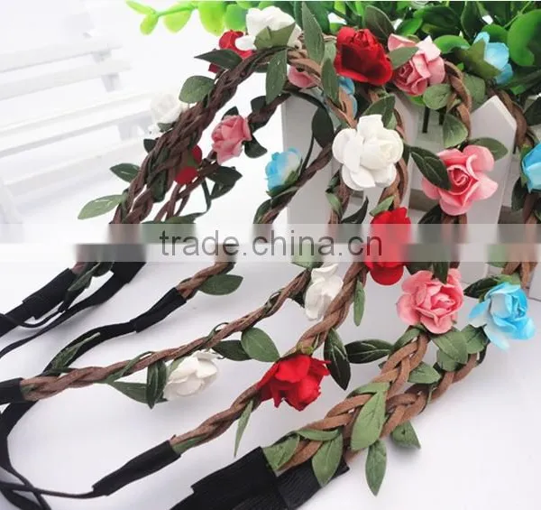 Princess Flower Wedding Headband photo-3