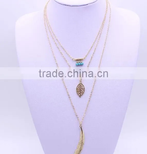 Zm35137a Woman Jewelry Necklace 2017 Fashion Layer Chain Statement Necklace photo-2