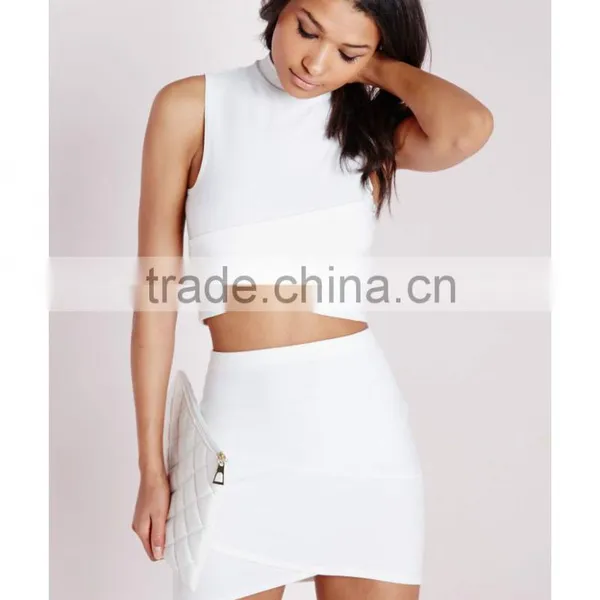 2015 New Style Sleeveless High Neck Ladies Crop Top photo-4
