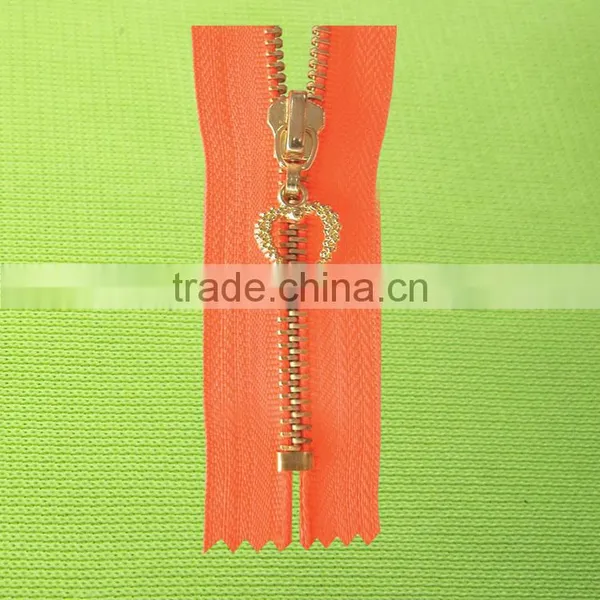 Western Europe Hot Sale High Quality Cheap Price Rose Gold Metal Zipper photo-5