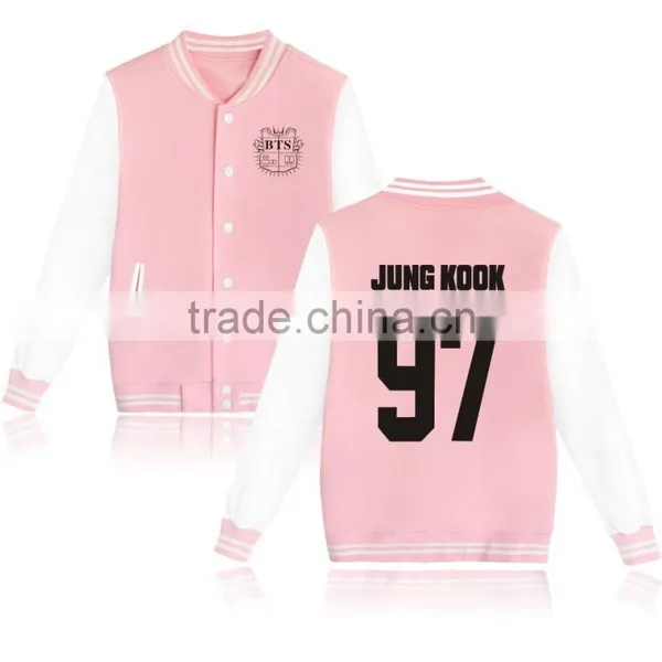 Kpop BTS In Bloom Sweatershirt Sweater Jung Kook Hoodie Bsaeball Uniform photo-2