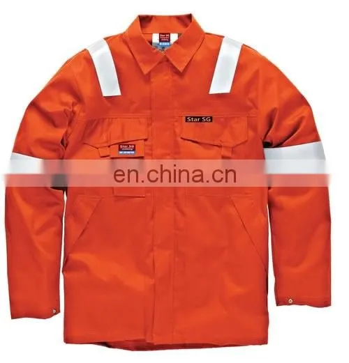100% Cotton Reflective Strip Welding Jackets for Men photo-2