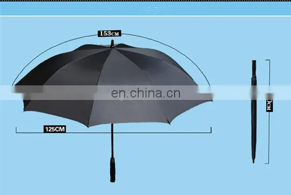 Custom Logo Double Layer Windproof Golf Umbrella photo-2
