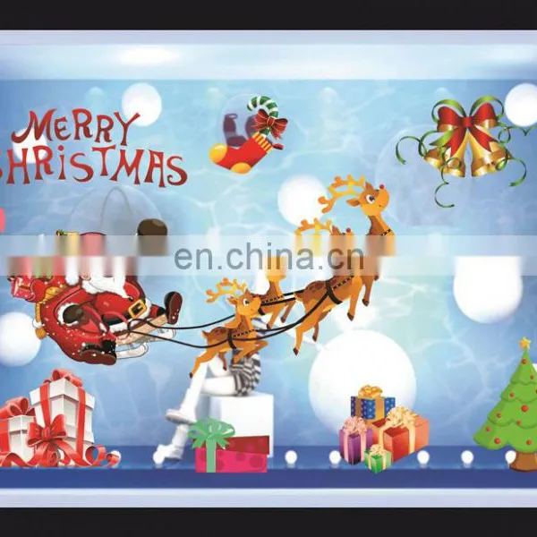 2017 New Christmas Decotation Wall Sticker ,Christmas Shop Window Sticker, Christmas Glass Window Stick photo-5