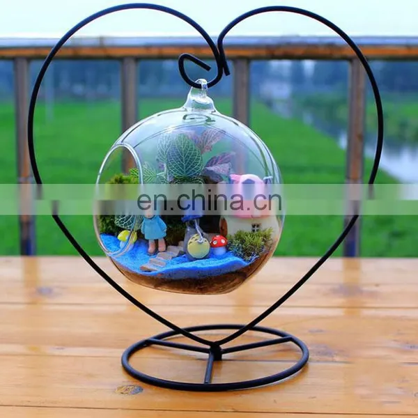 Terrarium Glass Terrarium Heart Frame Clear Glass Globe Ball Terrarium Planters Container Glass Flower Vase
