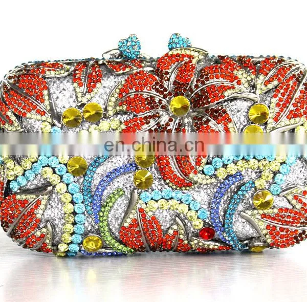 Crystal Rhinestone Handbag Evening Clutch Bag Handmade Women Bag Set photo-5