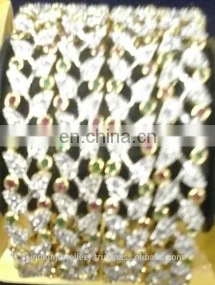 High Quality Cubic Zirconia Bangle Exporter, American Diamond Bangle, cz Bangles Imitation Diamond Bangles Manufacturer photo-3