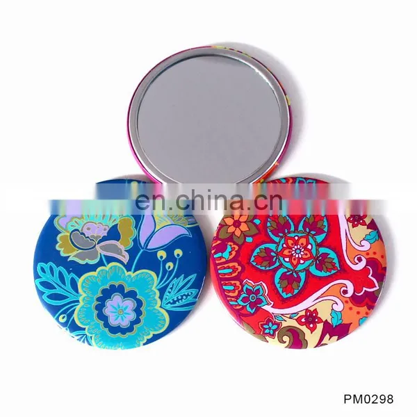 Single Side Round Animal Paper Covered Pocket Mirror Make-Up Mirror photo-4