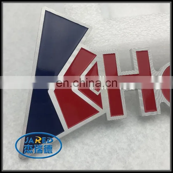 Custom Shape Printed 3D Metal Aluminum Nameplate Label photo-2