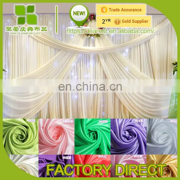Customized Ice Silk Wedding Backdrop Curtain