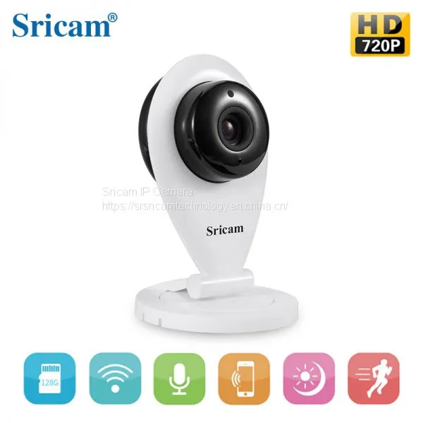 Sricam SP009 720P IP Camera SD Card Plug & Play MiNi HD WIFI Camera Two Way Audio IOS and Android System Smart Phones
