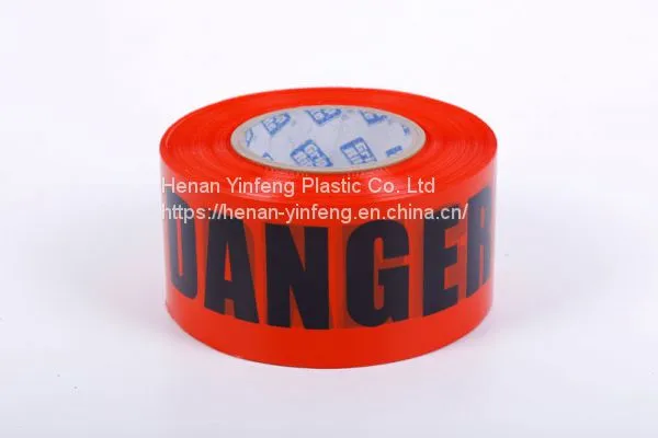 High Quality Plastic Caution Tape Red Barricade Tape PE Warning Tape