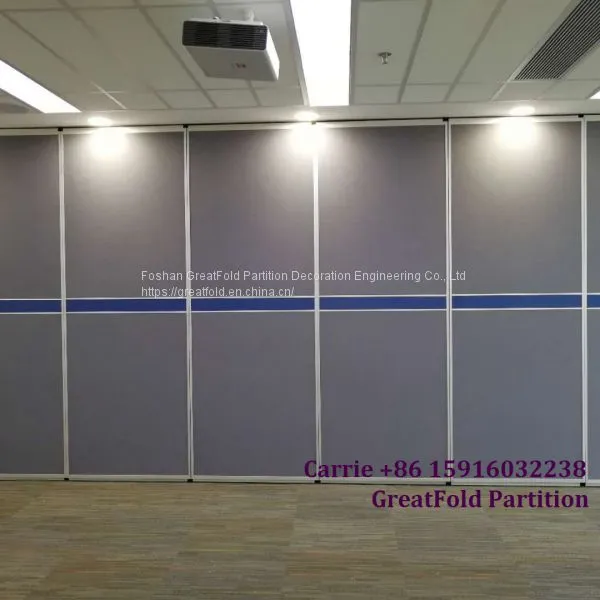 Office Folding Screen Room Divider With Wheels Partition Wall photo-2