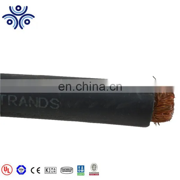 UL1276 Class 5 Flexible Copper Conductor Rubber Insulation Rubber Sheath Welding Cable 600v 2/0 Awg photo-4
