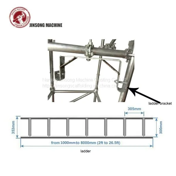 Q235 Steel Galvanized Ringlock Scaffolding Step Ladder photo-4