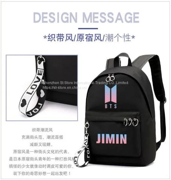 Student Bags GD Style School Fashion Backpack Large Capacity Travel Bag Bigbang G-Dragon photo-2