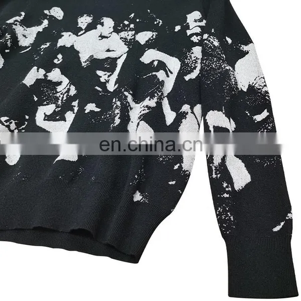 DiZNEW Sweater Men Casual Sweaters Mens O-Neck Knitted Warm Male Sweater photo-3
