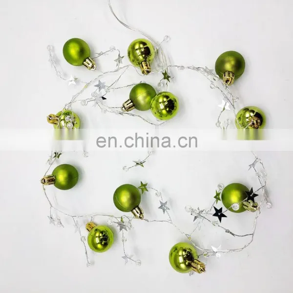 Christmas Decoration Plastic Ball Copper Wire String Light For Home Decoration photo-6