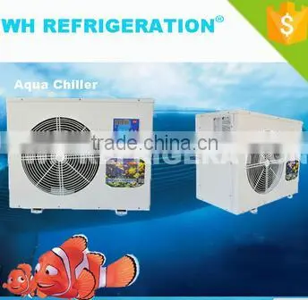 1HP Small Seawater Cooled Aquarium Heating Cooling Water Chiller Unit Price photo-2