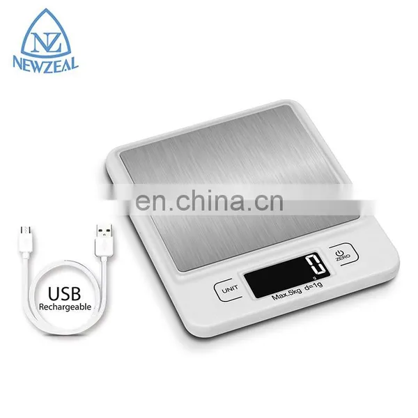 New Product 1G 5000G Electric Kitchen Weight Scale Grams Stainless Steel Accuracy Digital Electronic Kitchen Scale photo-3