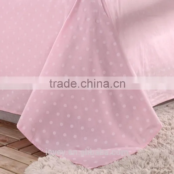 Ievey 13372 Pure Cotton Reactive Printed Light Pink Feather Printed Bedding Set photo-2
