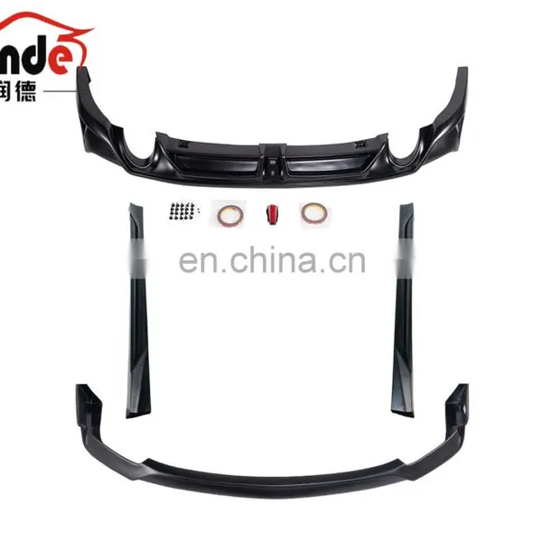 Runde New Arrival ABS Material Bodykit With Front Rear Lip Side Skirt For 2021 Mazda 3 Upgrade Axela Style Body Kit