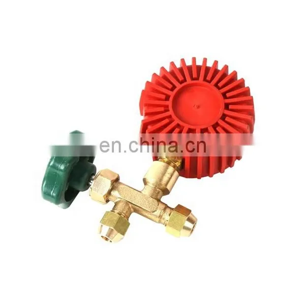 Sistema de refrigeração HVAC, ar condicionado automático, conjunto de manômetros de coletor único de latão CT-488 para recarga de ar condicionado AC com R134A, R22, R12, R502, R410A, R404 photo-5