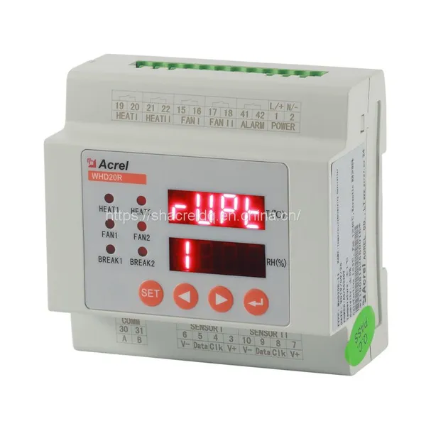 Acrel WHD20R-11/J With Alarm 35mm DIN Mount Intelligent Temperature and Humidity Controller High Precision photo-3