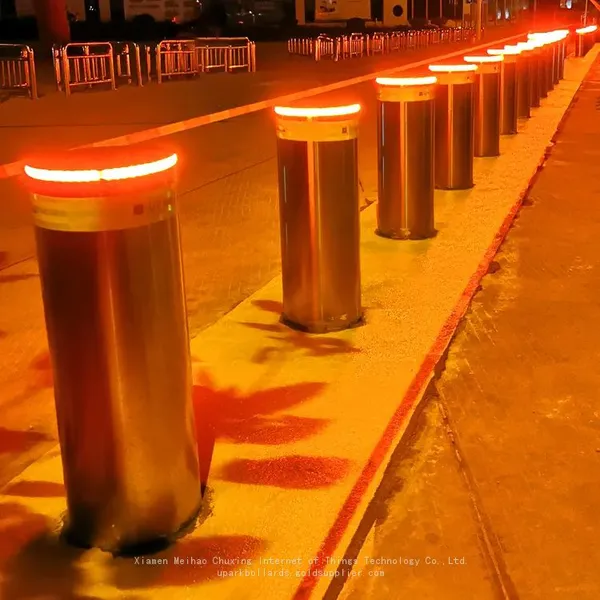 UPARK Wholesale Highway Entry Robust Road Protection Metal Bollard Commercial Parking Barrier Fixed Bollard photo-4