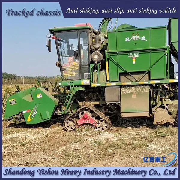 Customized Triangular Track Semi Chain Track Corn Harvester Not Afraid of Rainy Season photo-2