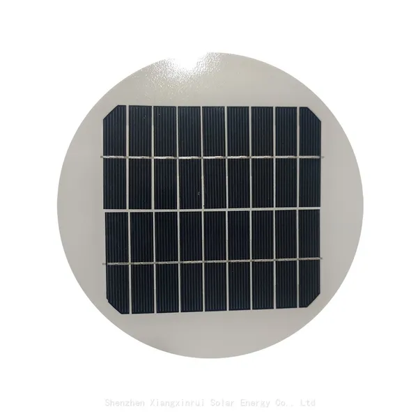 Customized Circle Shape 5.8w 18v small solar panels Diameter 240mm glass solar panel widely use