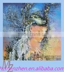 High Quality Customizable Digtial Printed Silk Scarf photo-3
