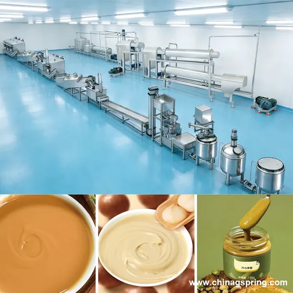 Automatic Peanut Butter Production Line for Nuts Sesame Almond Processing