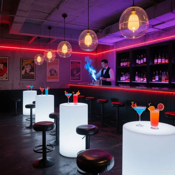 Outdoor Activity Luminous Furniture Set 16 Color Adjustable IP65 Waterproof Suitable for Hotels Bars Outdoor Parties photo-4