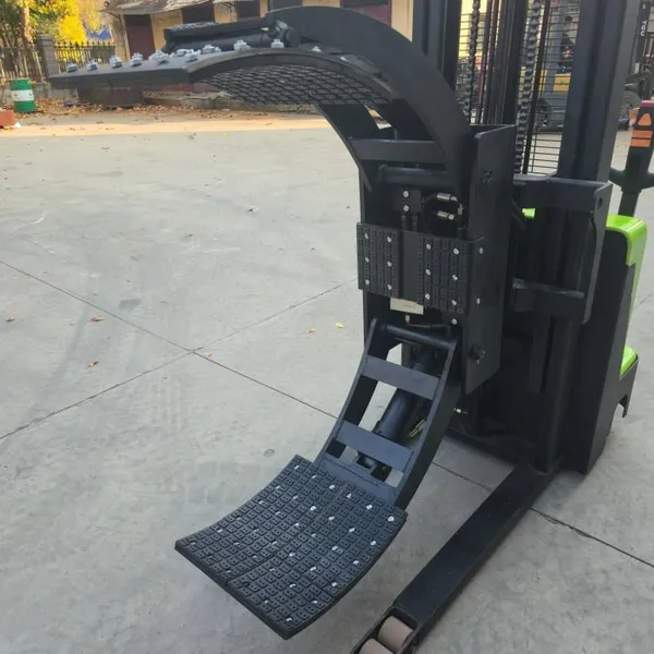 800kg 1000kg 1500kg Paper Roll Clamp Stacker Roll Lift Forklift With 360-degree Rotation 2m 3m Electric Stacker photo-3