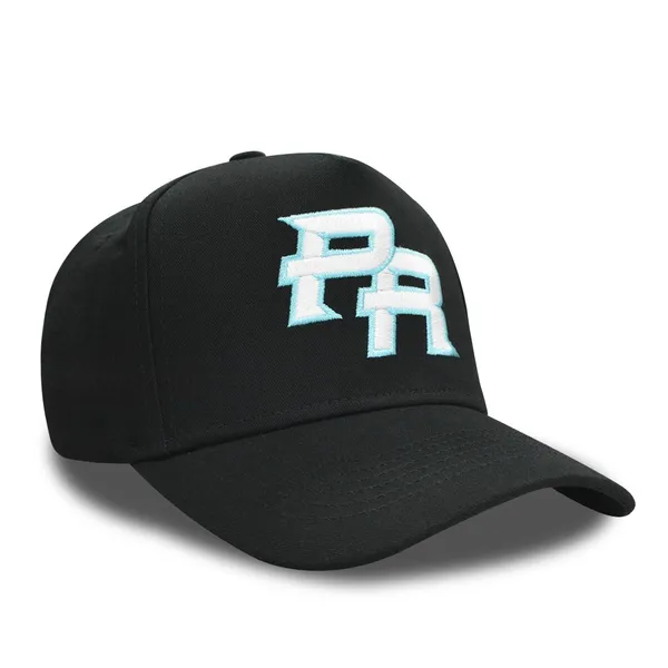 Custom Embroidered Logo Unisex Frame A-frame 5 Panel Curved Brim Bill Snapback Waterproof Dobby Dot 2-Tone Baseball Caps photo-5