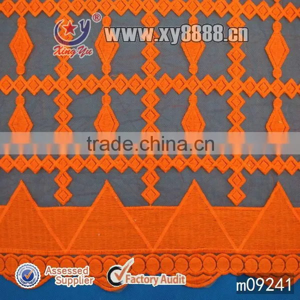 Crochet Square Pattern Nylon Fabric Lace