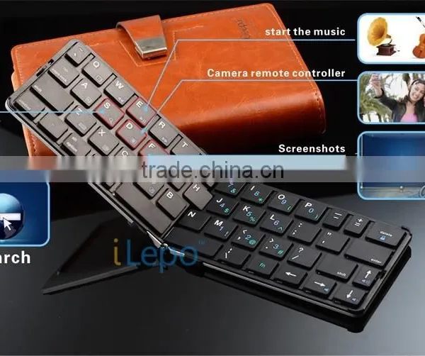 Best Selling Products 2014 Super Thin Foldable Wireless Bluetooth Keyboard photo-3