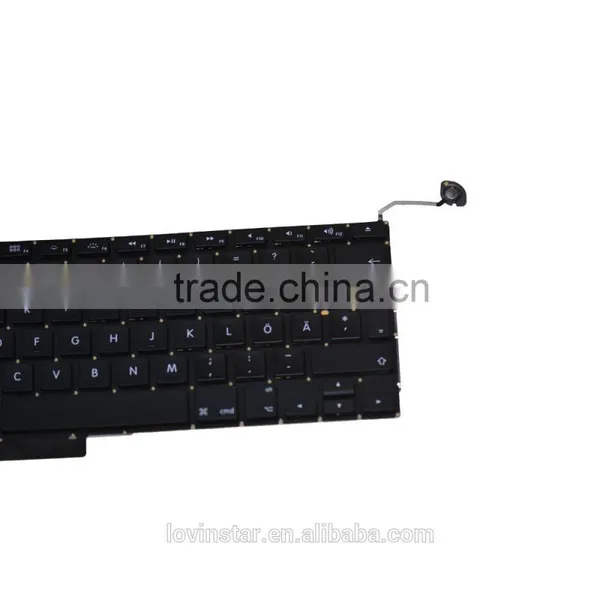 Swedish Laptop Keyboard Replacement 2008-2012 For Macbook Pro 15" A1286 photo-2