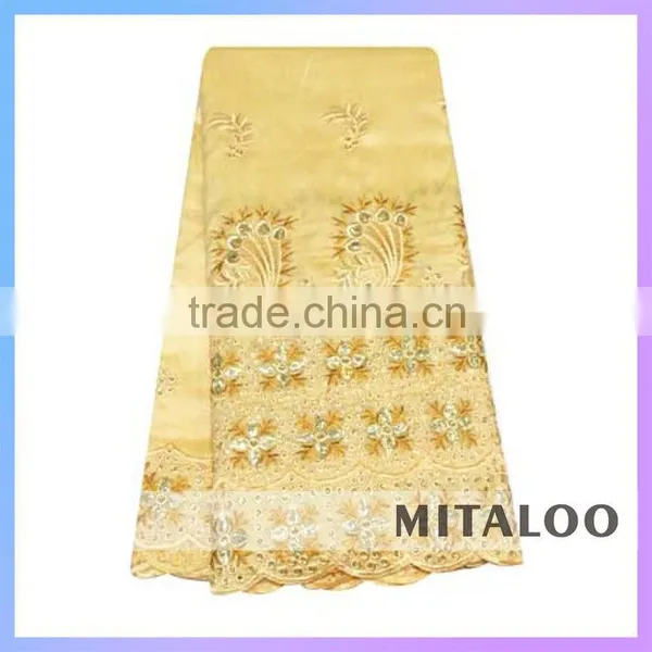 Mitaloo MGP0047 Wholesale Hotselling Indian Raw Silk George Lace Fabric photo-5