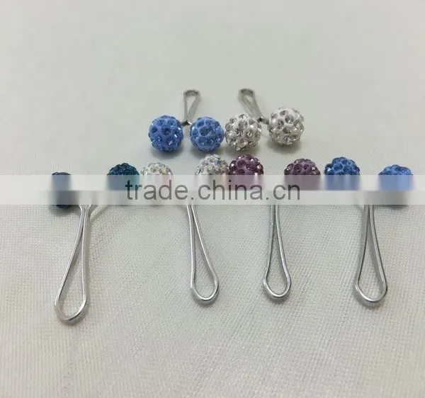 Cheap Price Pearl Steel Flat U Brooch Clip For Muslim Hijab Promotion PDJ0117 photo-6