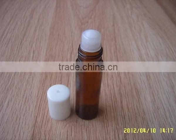 Top Quality 10ml Brown Roll On Glass Bottles With Roller Ball and Black Screw Cap photo-3