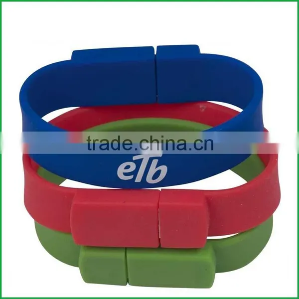 2016 Newest Customized Silicone Usb Bracelet