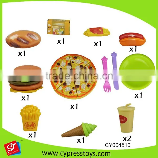 Simulation Pizza Food Platter Cutting Food Toy Set for Preschool Kids photo-3