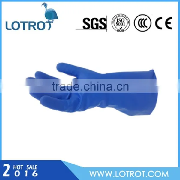 Popular Blue Rubber Gloves for Kitchen photo-2