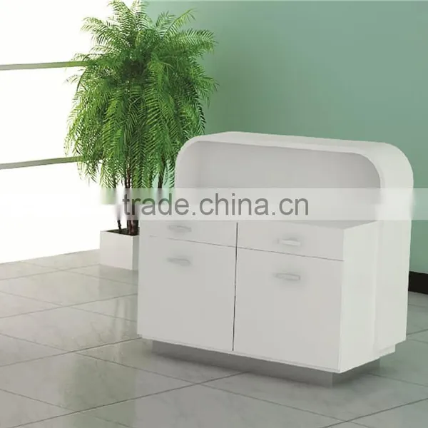 Cloth Shop Glass Reception Desk With LED Light Inside Quality Choice photo-2