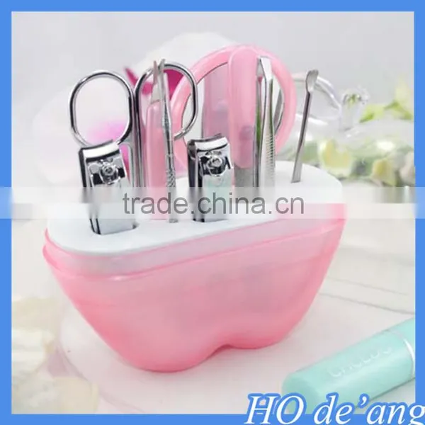 Hogift Promotion Gifts Wedding Gifts Stainless Steel Repair Capacity Nail Kit Manicure Set MHo-104