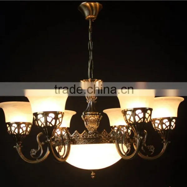 Large Bronze Chandelier Coozen Wrought Iron Retro Rustic Lighting Fixture photo-3