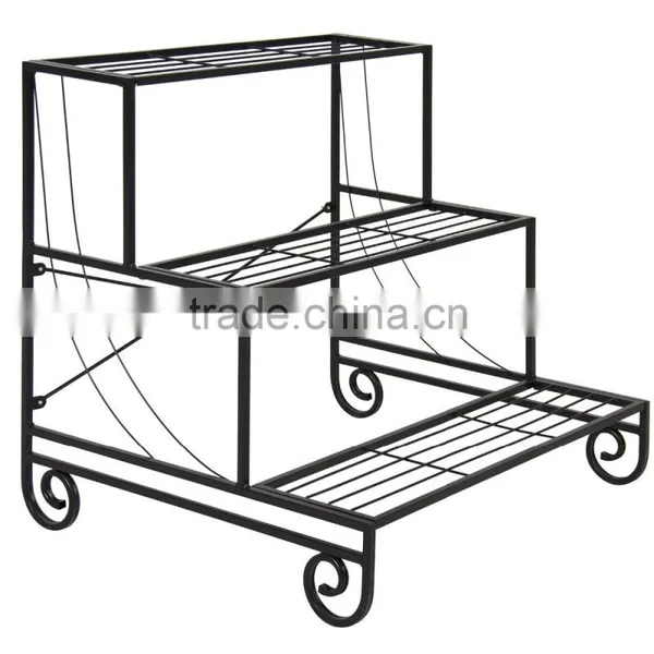 Iron Wedding Flower Pot Stand Centerpieces 3 Tier Designs Rack photo-2
