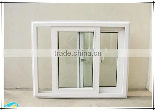 Anti-aging Nonflammable PVC Profile Tempered Glass Sliding Window photo-4